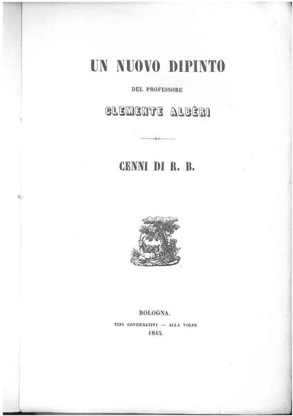 Di un nuovo dipinto del professore Clemente Alberi. Cenni di …