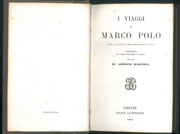 I viaggi di Marco Polo secondo la lezione del codice …