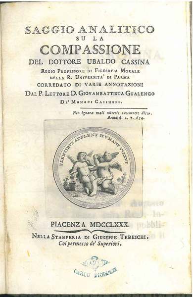 Saggio analitico su la compassione del Dottore Ubaldo Cassina . …