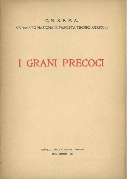 I grani precoci