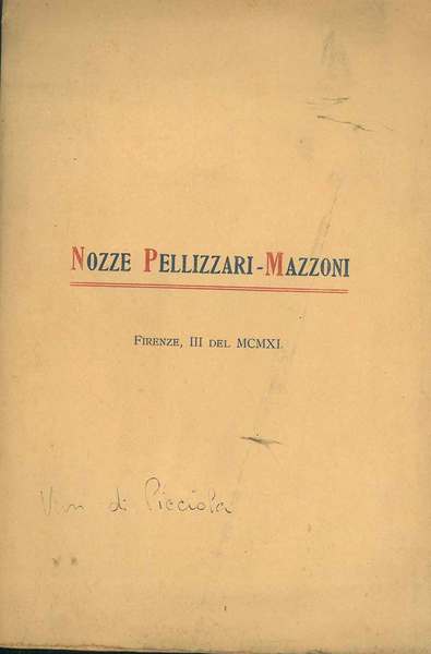 Alla Silvia Mazzoni nel giorno delle sue nozze col prof. …