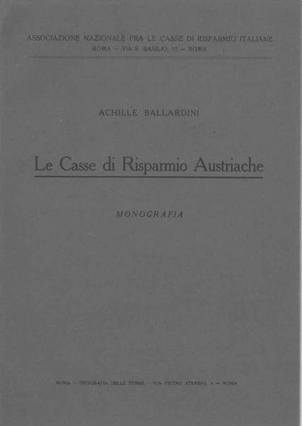 Le casse di risparmio austriache