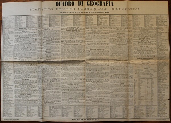 Quadro di geografia statistico - politico - commerciale - comparativa …