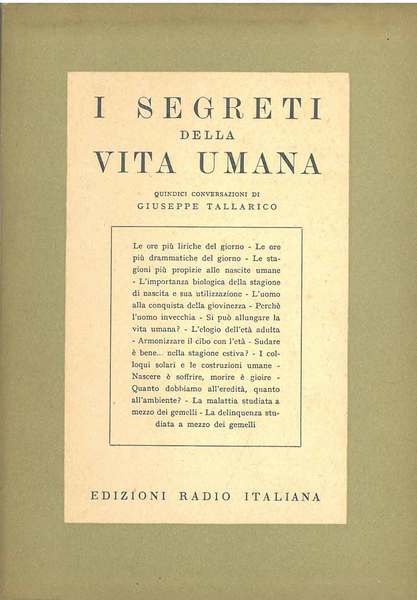 I segreti della vita umana : quindici conversazioni di G. …