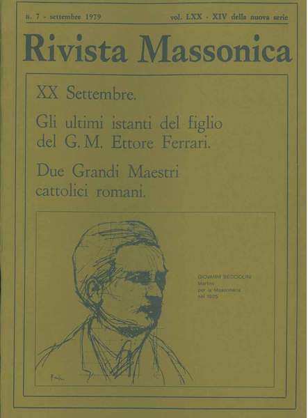 Rivista Massonica n.7, settembre 1979