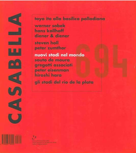 Casabella Rivista internazionale di architettura; International Architectural Review, Novembre 2001, …
