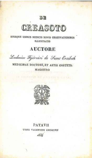 De creasoto ejusque usibus medicis novis observationibus illustratis auctore