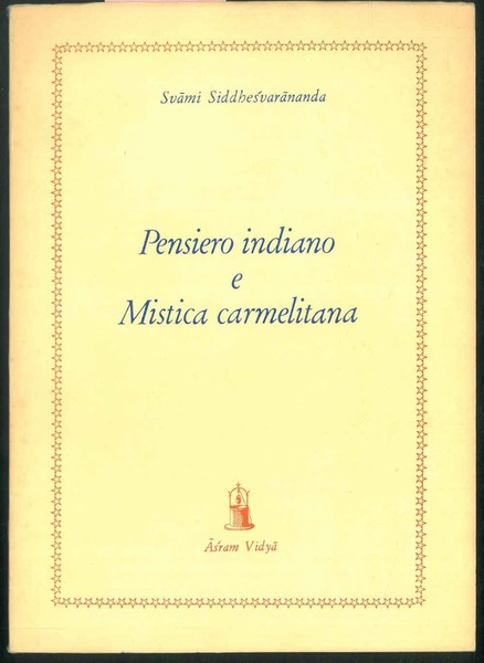 Pensiero indiano e Mistica carmelitana.