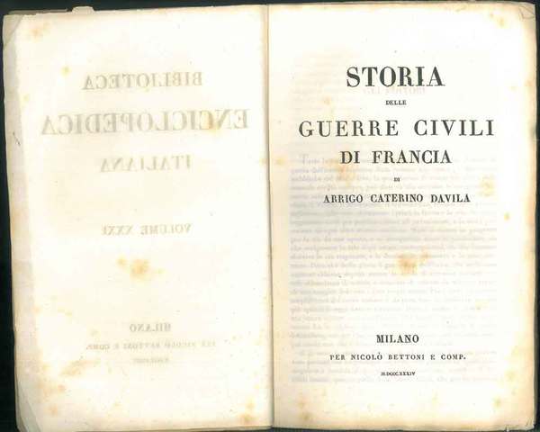 Storia delle guerre civili di Francia.