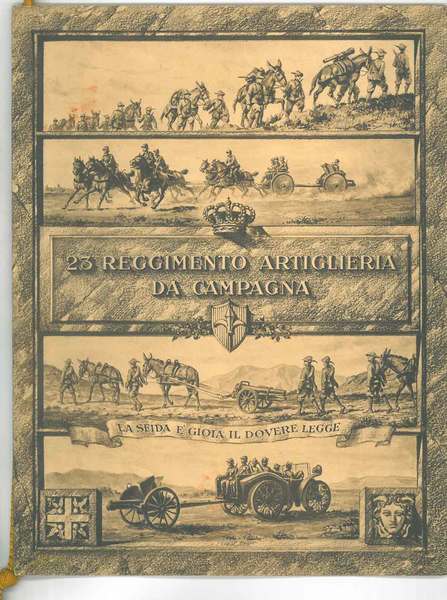 23° reggimento artiglieria da campagna. Calendario 1933