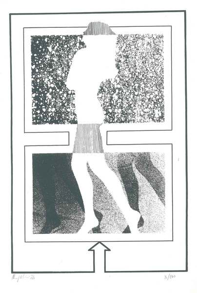 Cinque serigrafie di Vitaliano Angelini