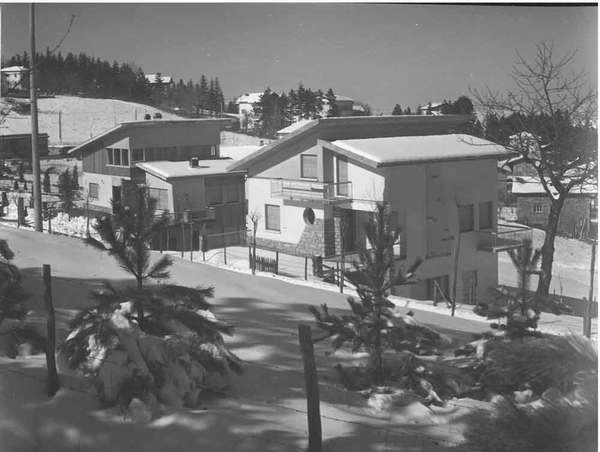 Fotografia originale in bianco e nero: Vidiciatico villa sulla Panoramica