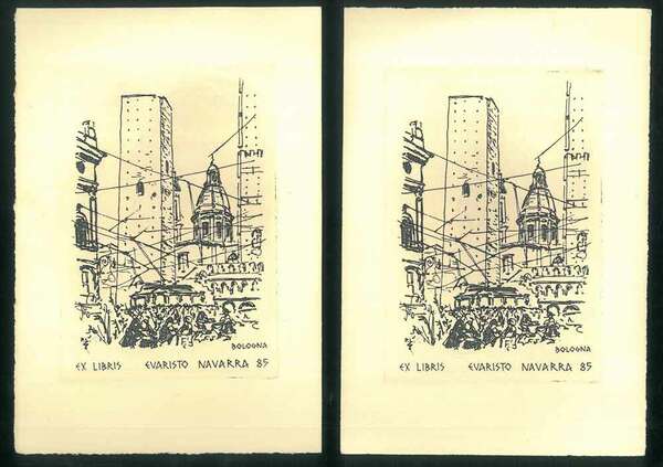 Ex libris di Evaristo Navarra Bologna 85