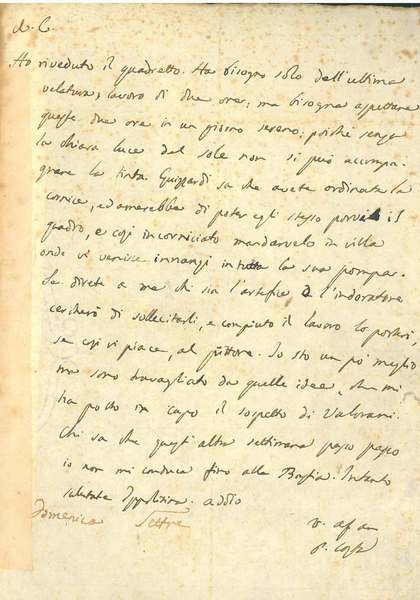 Lettera a carattere amichevole