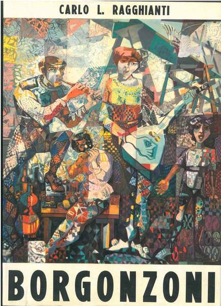 Aldo Borgonzoni. Al primo risguardo del volume, disegno originale a …