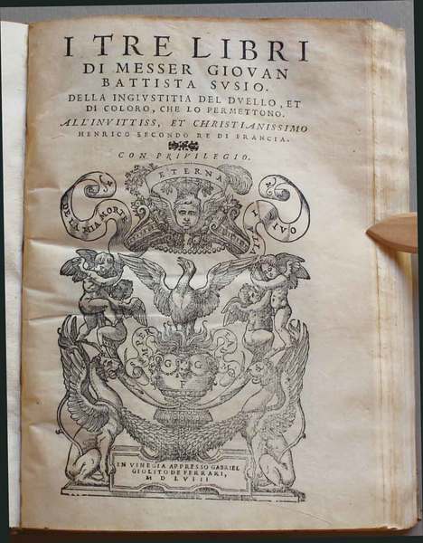 I tre libri di messer Giovan Battista Susio. Della ingiustitia …