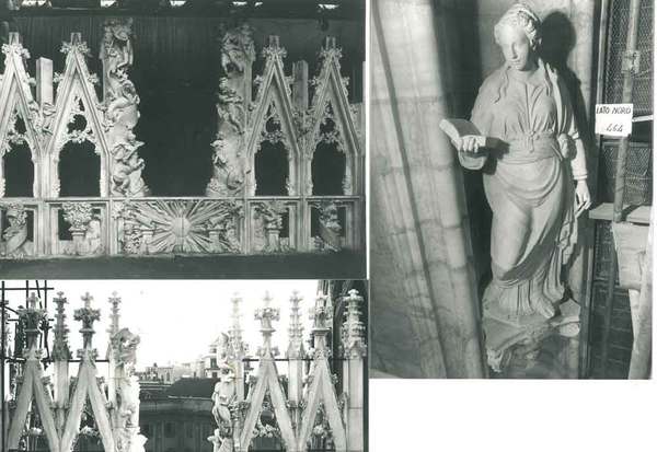 8 fotografie originali del Duomo di Milano degli anni '50