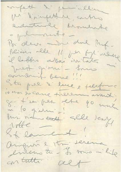 Lettera inserita in busta viaggiata: "Merano, 12.9.59"