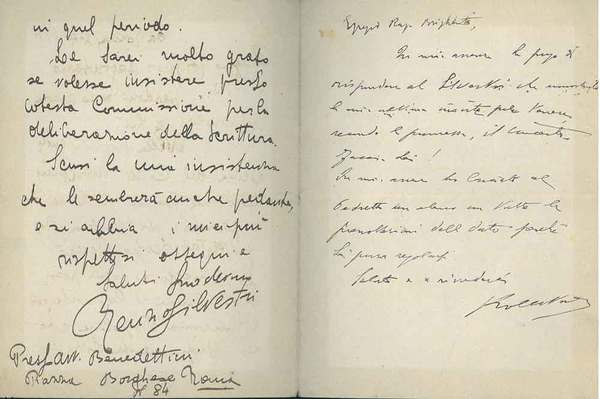 Foglio piegato a metà listato a lutto, datato: Roma, 2-4-1921