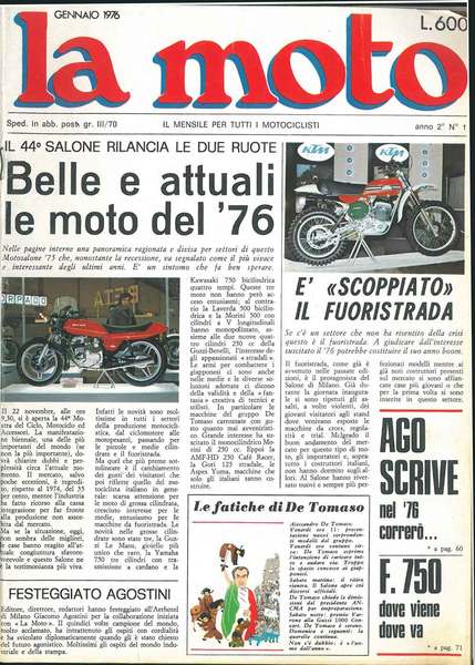 La moto. 1976, anno II, annata completa