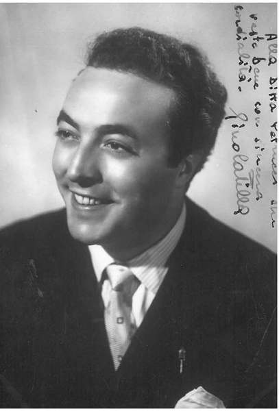 Cartolina illustrata con foto di Latilla, dedica autografa e firma …