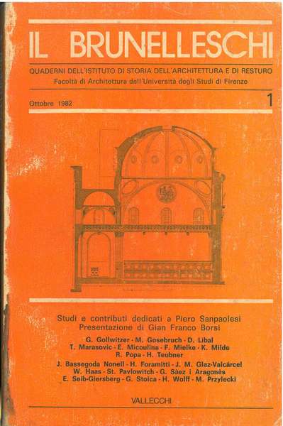 Il Brunelleschi anno 1 numero 1, 1982