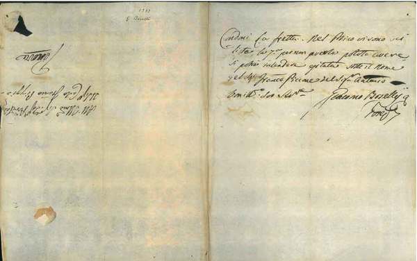 Foglio piegato, senza data