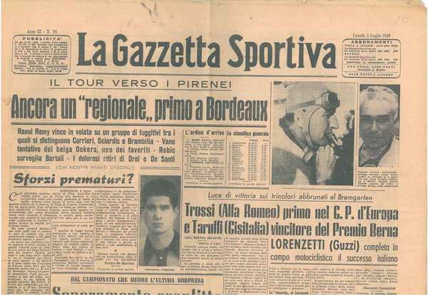 La Gazzetta Sportiva. Anno iii° n. 26 del 5 luglio …