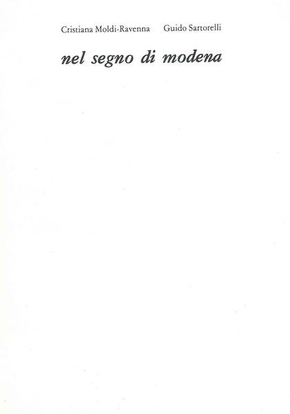 Nel segno di Modena