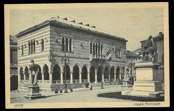 Cartolina viaggiata spedita da Udine con saluti e firma del …