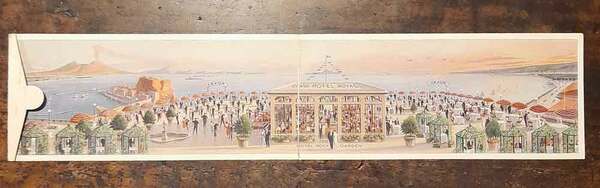 Grande cartolina affrancata e viaggiata Grand Hotel Royal Naples