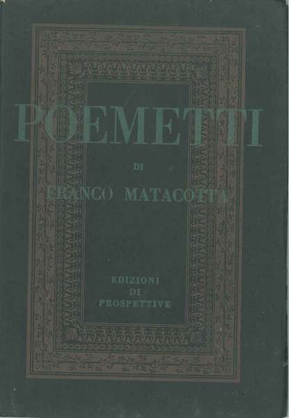 Poemetti. Prima edizione