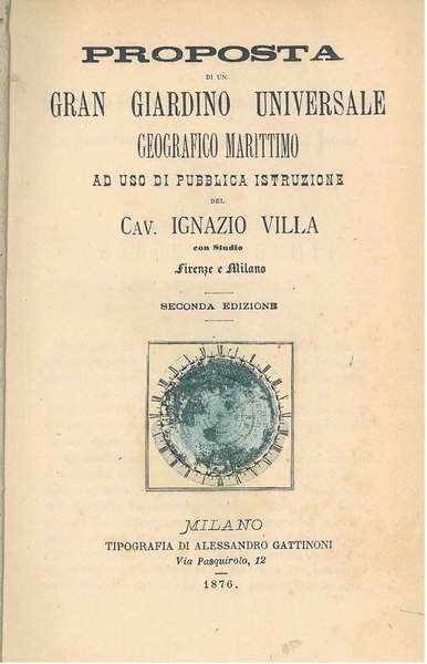 Proposta di un gran giardino universale geografico marittimo ad uso …