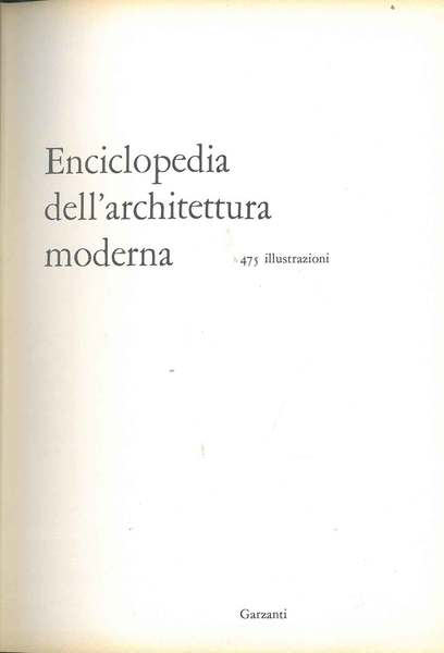Enciclopedia dell'architettura moderna