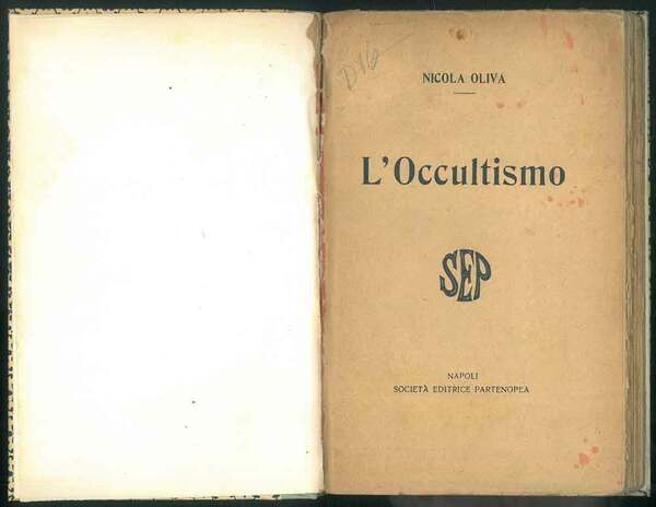 L'occultismo.