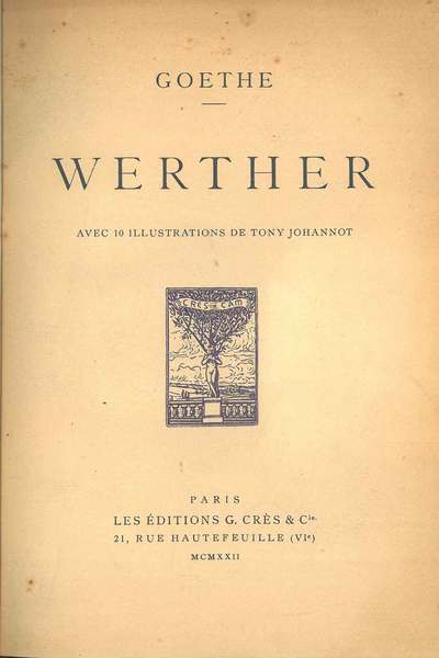 Les souffrances du jeune Werther