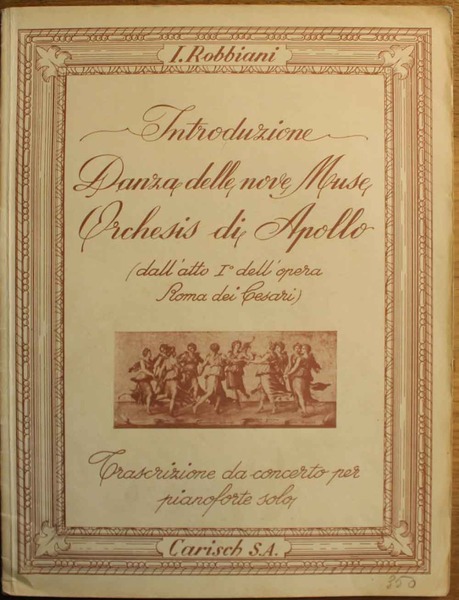 Introduzione, Danza delle 9 muse, Orchesis di Apollo. (dall'atto I …