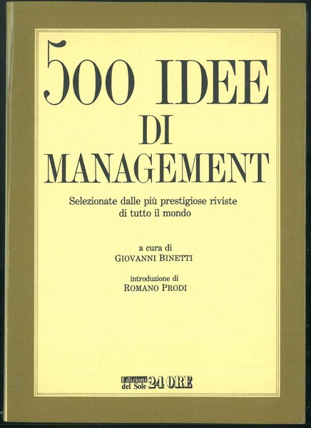 500 idee di management, selezionate dalle più prestigiose riviste di …