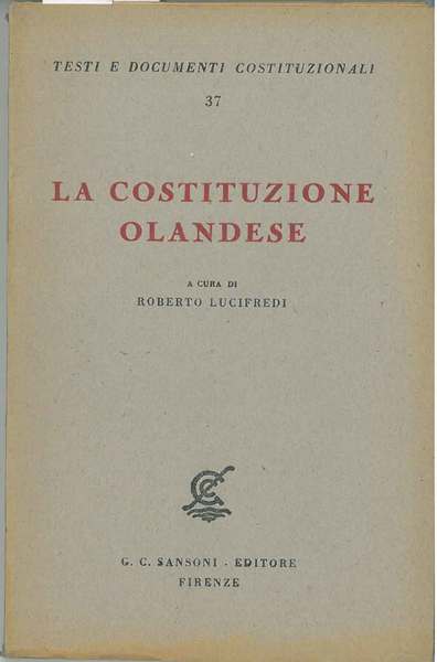 La Costituzione Olandese