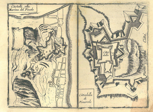 Castelli alla Marina del Finale. Cittadella di Pinarolo. (Pinerolo)