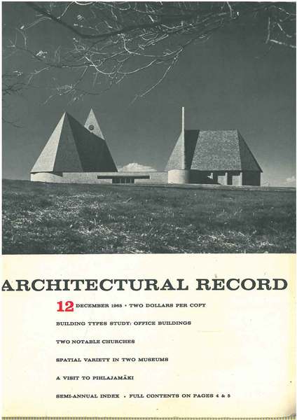 Architectural Record, n. 12, December 1965. Building Types study: Office …