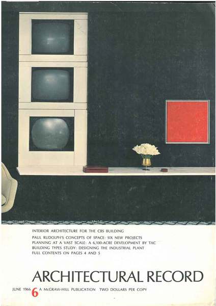 Architectural Record, n. 6, June 1966. Building Types study: Design …