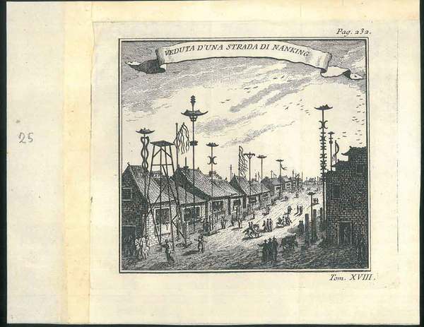 Veduta di una strada di Nanking
