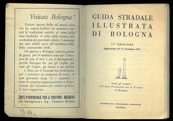 Guida stradale illustrata di Bologna.
