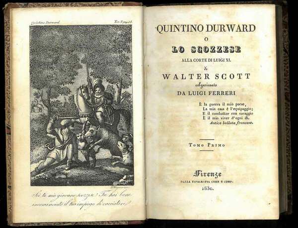 Quintino Durward o Lo Scozzese alla corte di Luigi XI. …