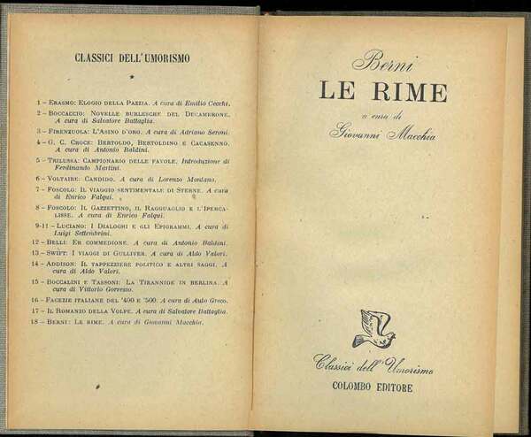 Le Rime. A cura di Giovanni Macchia.