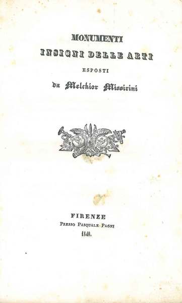 Monumenti insigni delle arti