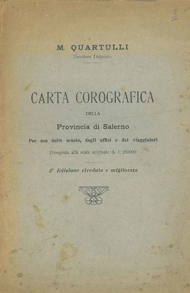 Carta corografica della provincia di Salerno per uso delle scuole, …