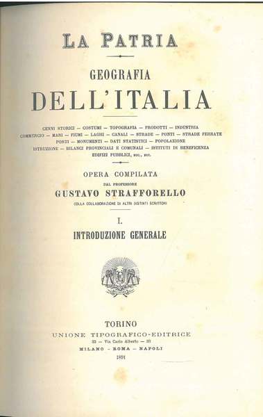 Introduzione generale: La Patria. Geografia dell'Italia