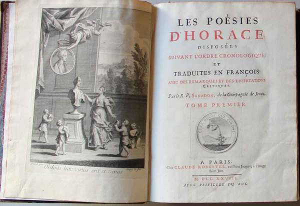 Les poesies d'Horace disposees suivant l'ordre cronologique, et traduites en …